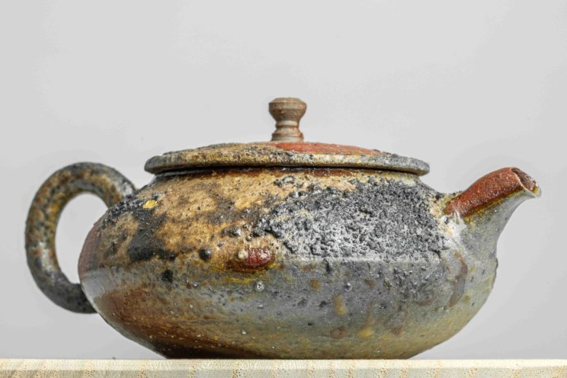 Masaaki Kobashi Yohen Kinsai Kyusu,  Gold Glazing - 130ml