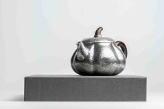Pure Silver Hammered Tea Pot - 130ml