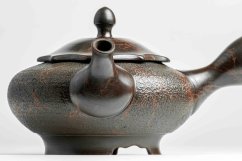 Koshin Marble Seaweed Flat Kyusu - 190ml