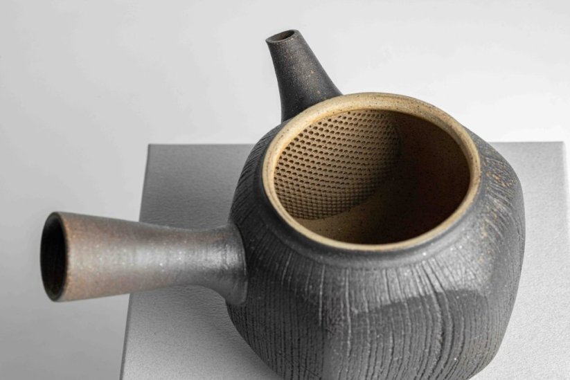 Jinshu Yohen Black Hexagonal Kyusu - 150ml