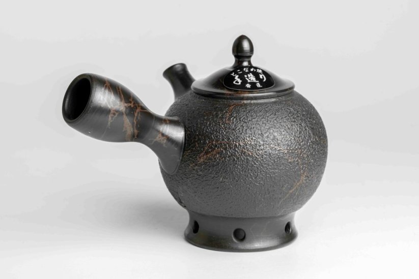 Koshin Marble Seaweed Kyusu - 130ml