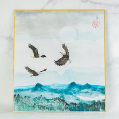 Sumie Shikishi - 24x27 cm - Orel