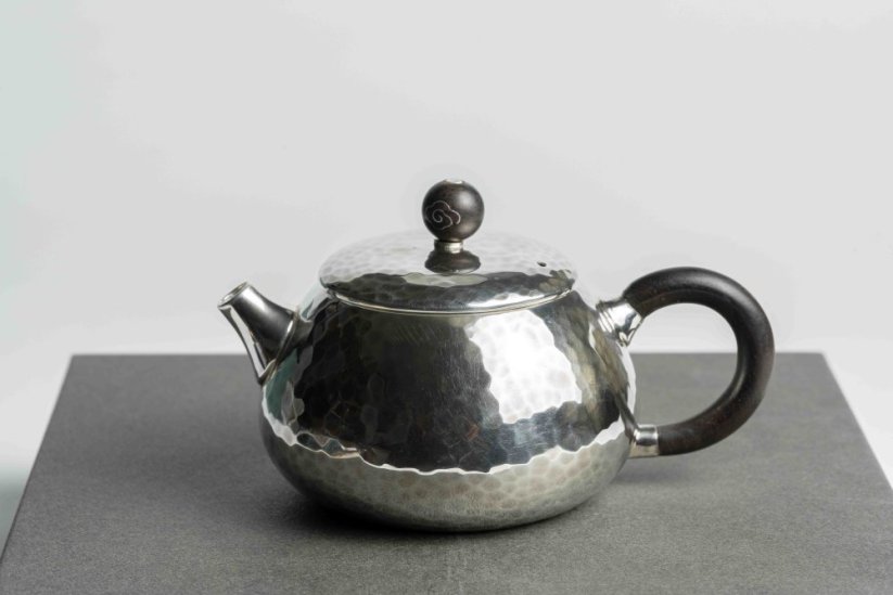 Pure Silver Hammered Tea Pot - 80ml