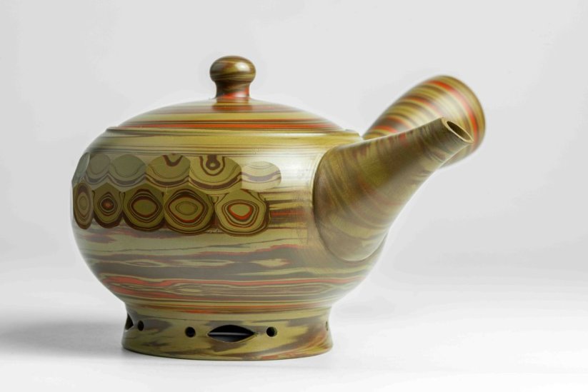 Yamano Gesso Nerikomi Kyusu - 240ml