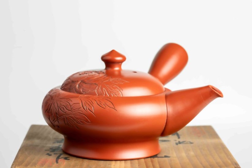 Vintage Gyokuharu Peony Kyusu - 170ml