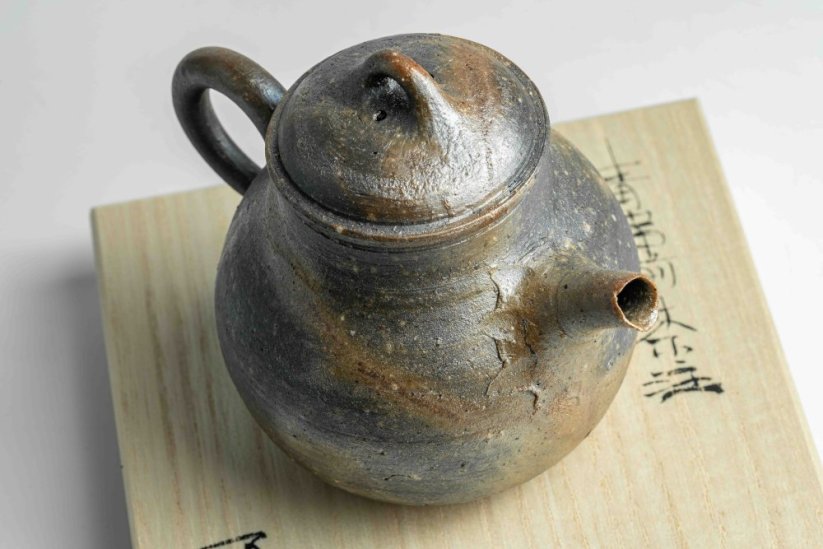 Masaaki Kobashi Ao-Bizen Hidasuki Teapot - 160ml