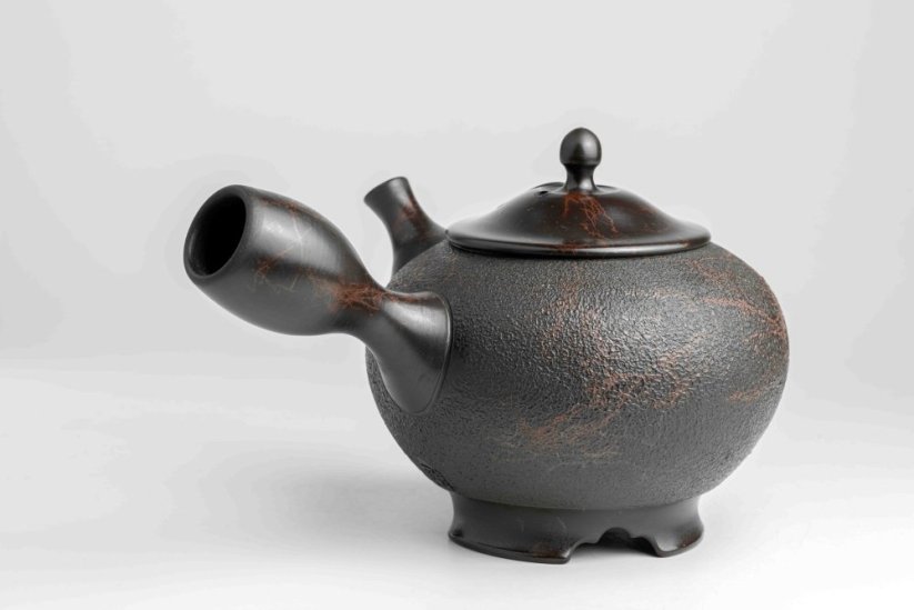 Koshin Marble Seaweed Kyusu - 230ml