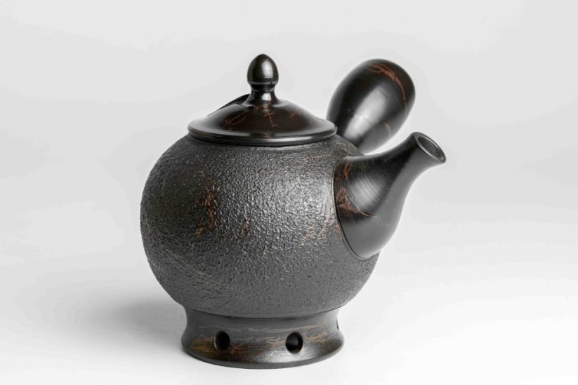 Koshin Marble Seaweed Kyusu - 130ml