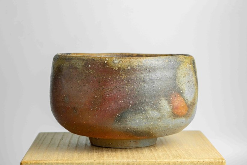 Matsuda Kazan IV Vintage Bizen-yaki Chawan