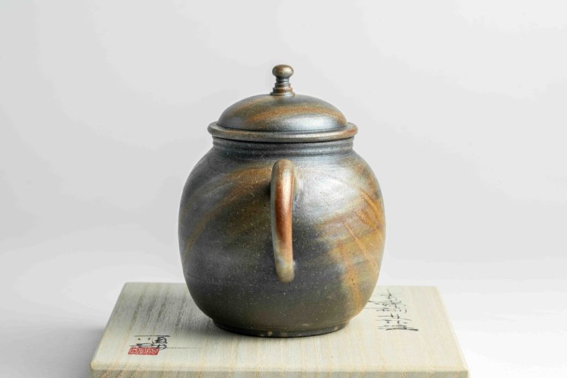 Masaaki Kobashi Ao-Bizen Migaki Hidasuki Teapot - 170ml
