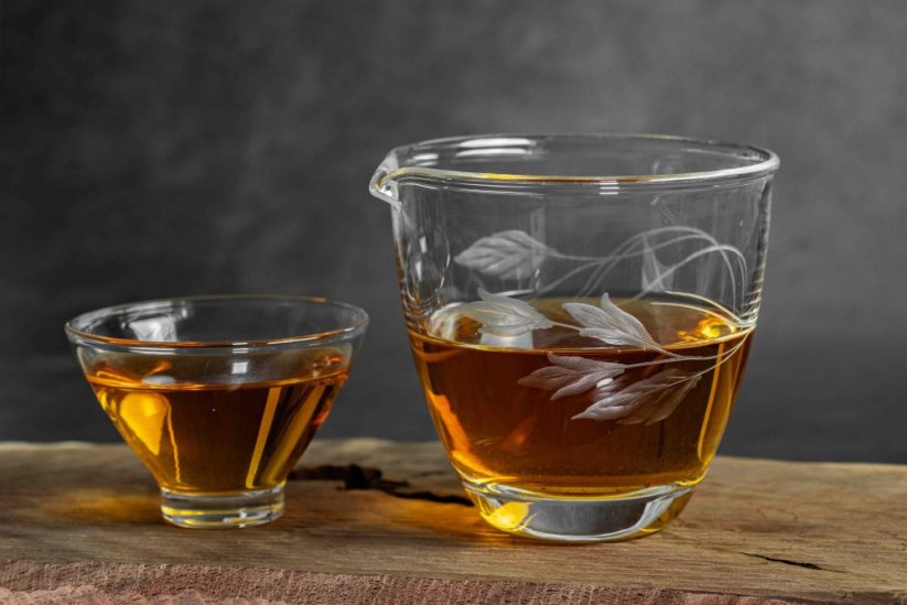 Handmade Czech Glass Carved Pitcher - 250ml