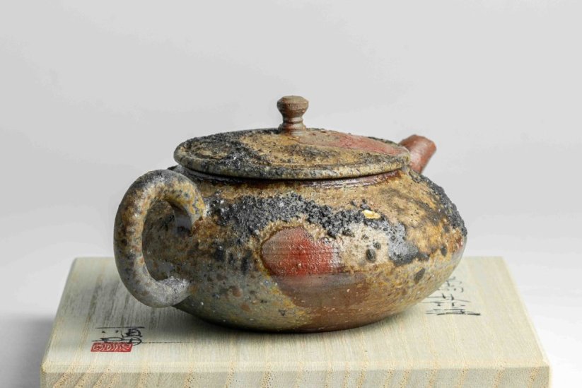 Masaaki Kobashi Yohen Kinsai Kyusu,  Gold Glazing - 130ml