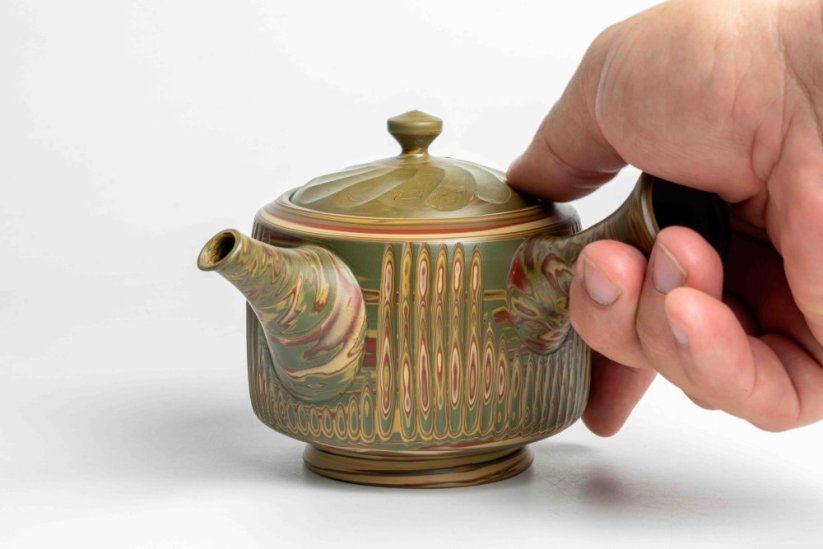 Rizen Tsuzuki Nerikomi Kyusu - 270ml
