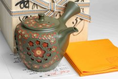 Shunen Mano Double-layer Plum Blossom Kyusu - 250 ml