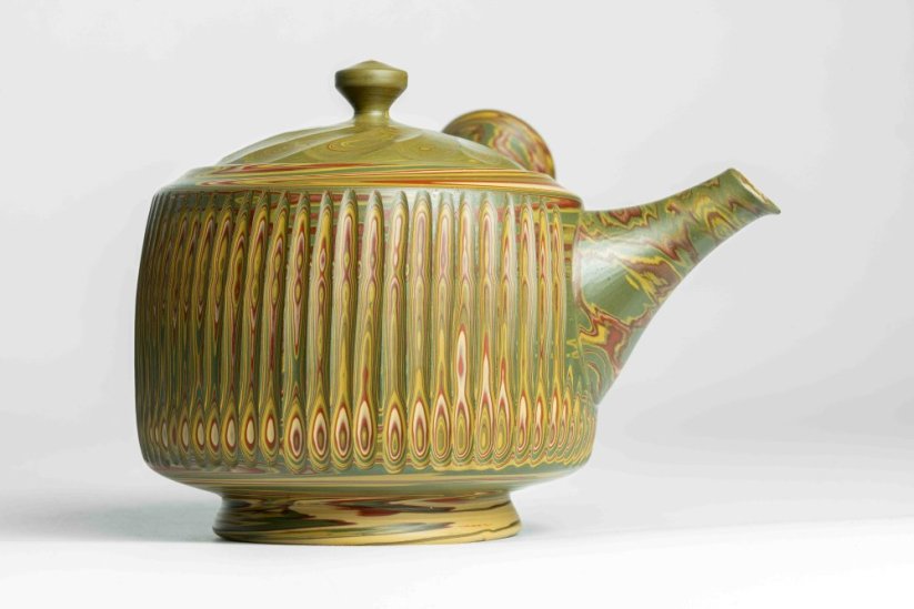 Rizen Tsuzuki Nerikomi Kyusu - 270ml