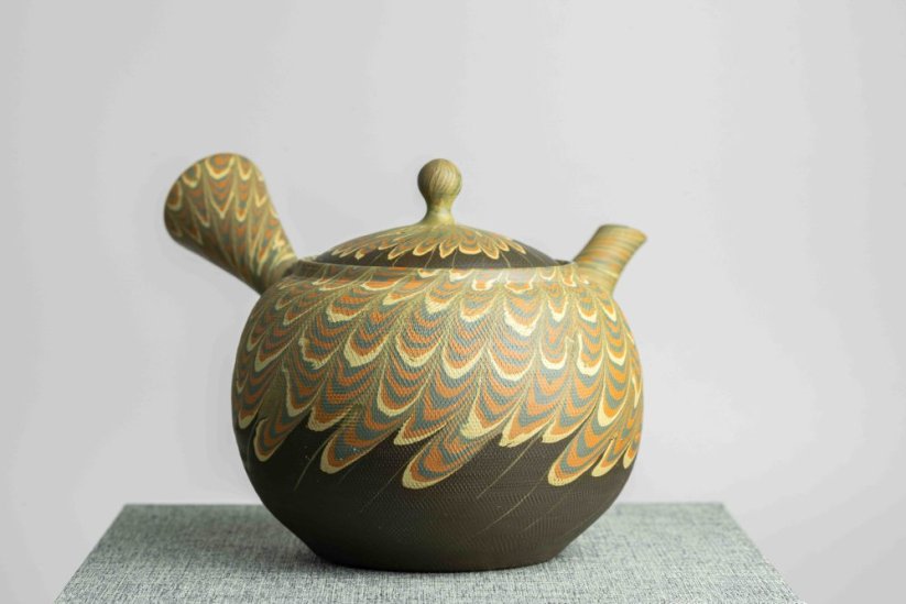 Sawada Hozan Vintage Nerikomi Kyusu - 290ml