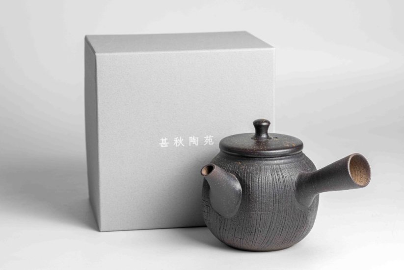 Jinshu Yohen Black Hexagonal Kyusu - 150ml