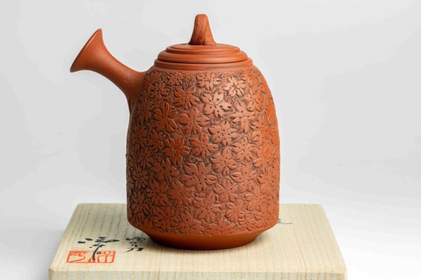Konishi Yohei Kyusu Flower Carving - 250ml
