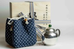 Pure Silver Jade Tea pot - 130ml