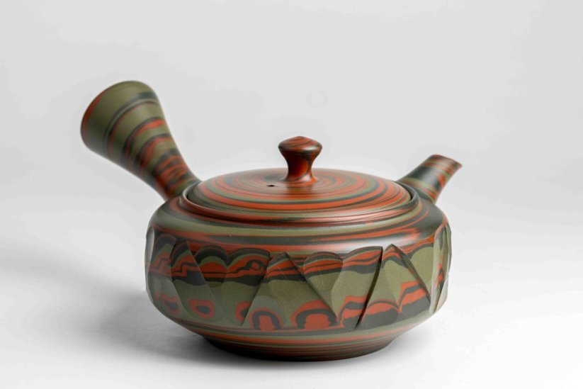 Hozan Sawada Nerikomi Hira Kyusu - 200ml