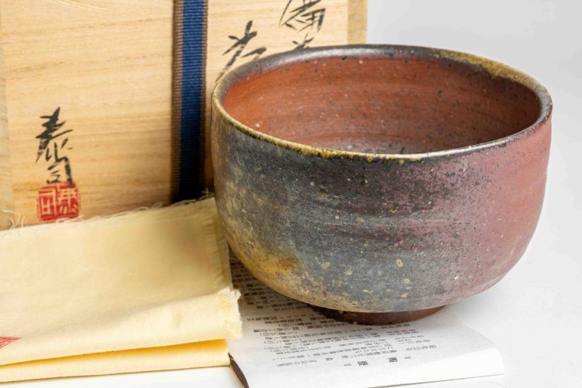 Mori Hozan Vintage Bizen Chawan