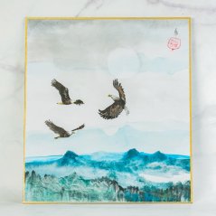 Sumie Shikishi - 24x27 cm - Orel