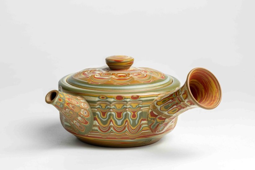 Hakusan Nerikomi Hira Kyusu - 190ml