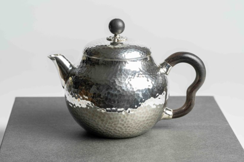 Pure Silver Hammered Tea Pot - 130ml