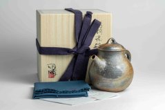 Masaaki Kobashi Ao-Bizen Hidasuki Teapot - 160ml
