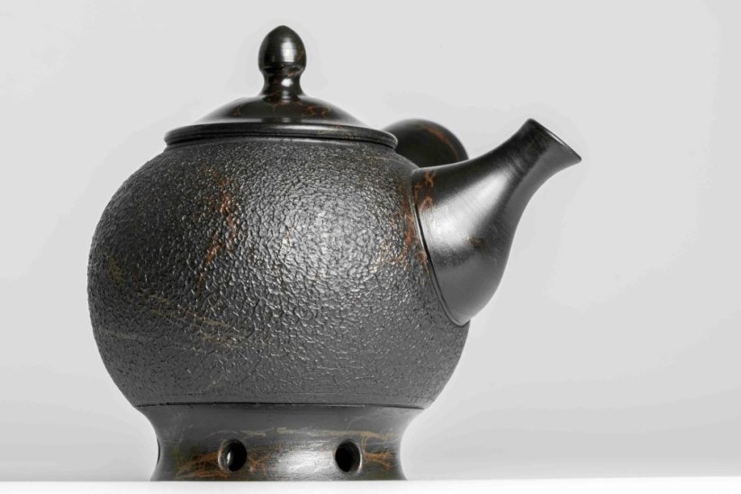 Koshin Marble Seaweed Kyusu - 130ml