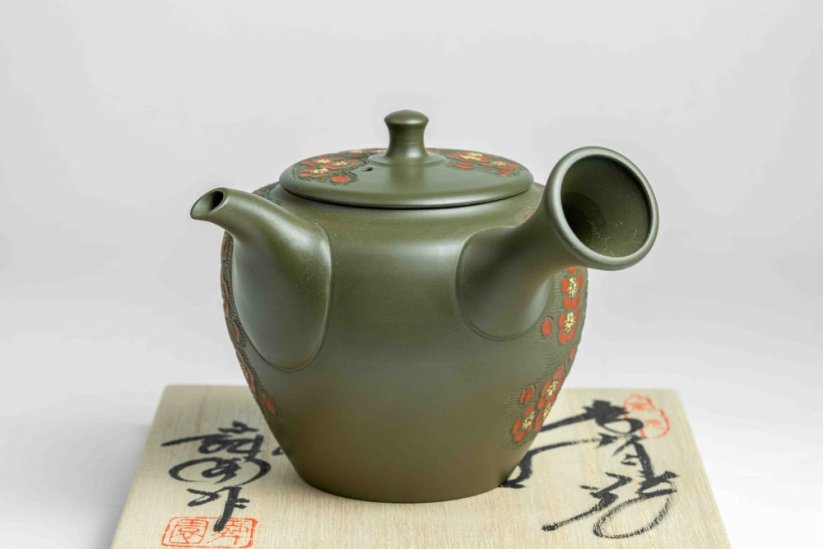 Shunen Mano Double-layer Plum Blossom Kyusu - 250 ml