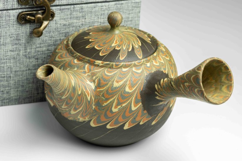 Sawada Hozan Vintage Nerikomi Kyusu - 290ml