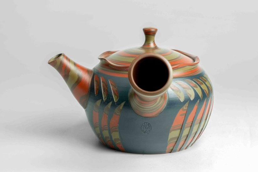 Shunzan Umehara Nerikomi Kyusu - 250ml