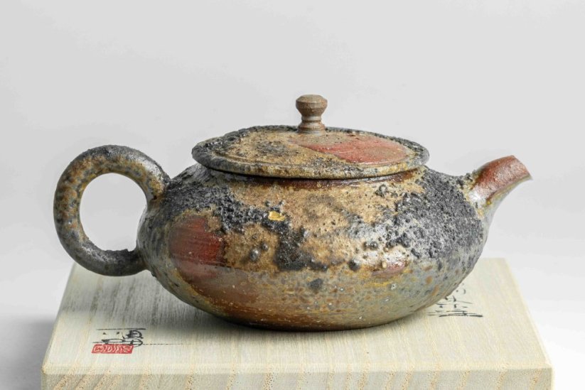 Masaaki Kobashi Yohen Kinsai Kyusu,  Gold Glazing - 130ml