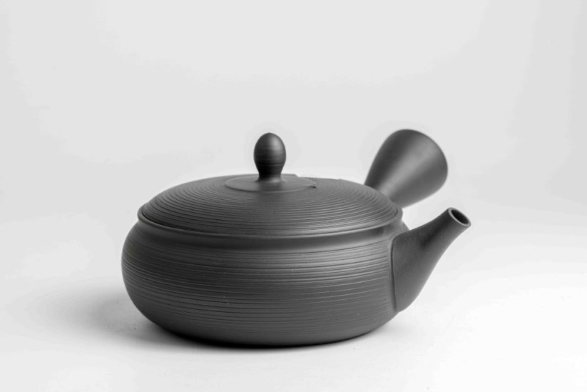 Tamamitsu Umehara Black Hira Kyusu - 230ml