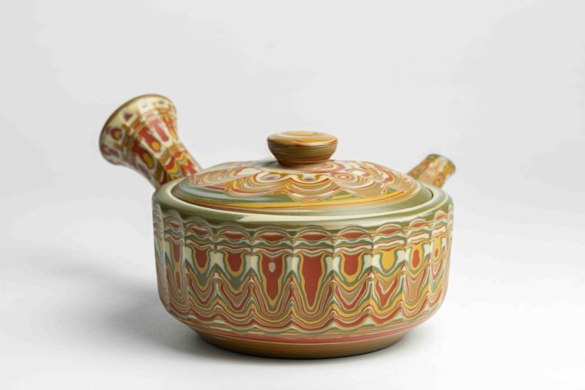 Hakusan Nerikomi Hira Kyusu - 190ml