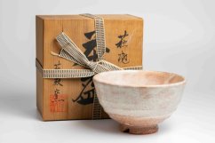 Vintage Hattori Kaname Hagi-yaki Chawan