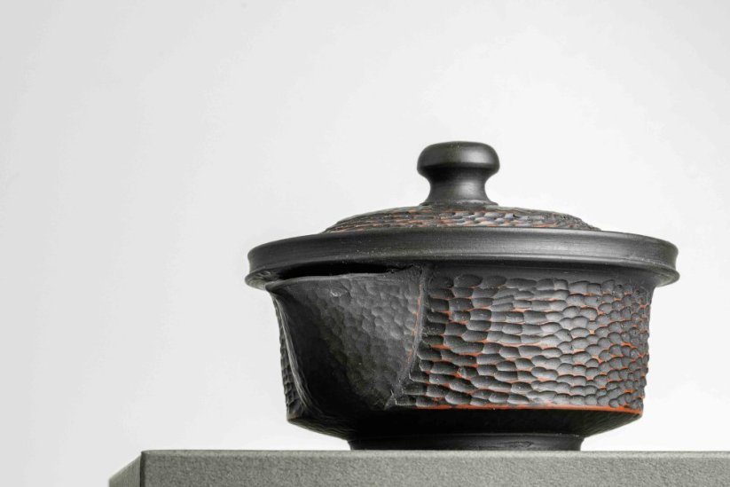 Yoshiki Murata Tsuchime Carved Hohin - 130ml