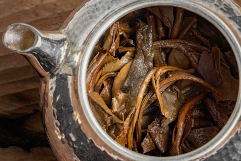 Xigui Manglu Mountain Gushu Tree Cake 2009 - 400g - Váha: 50g