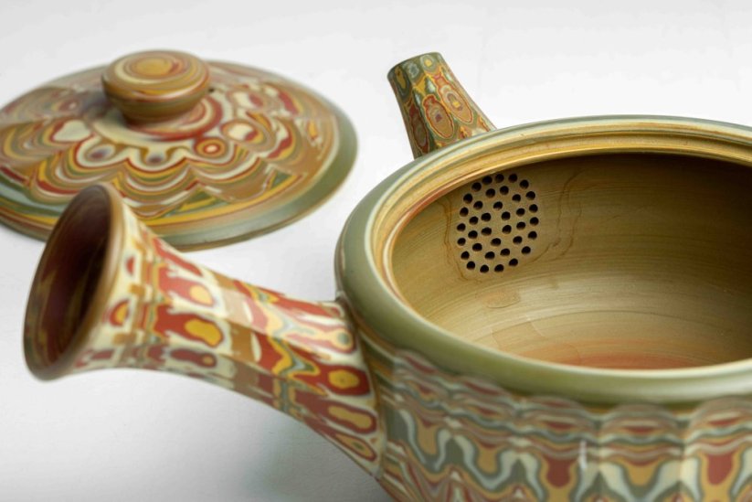 Hakusan Nerikomi Hira Kyusu - 190ml