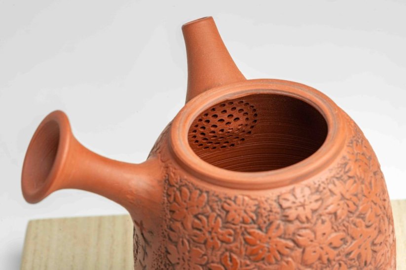 Konishi Yohei Kyusu Flower Carving - 250ml
