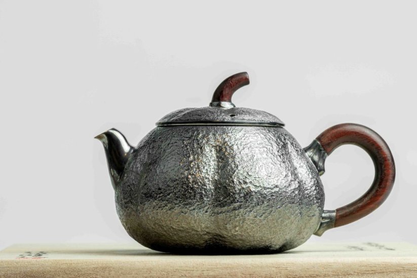 Pure Silver Black Pumpkin Tea pot - 120ml