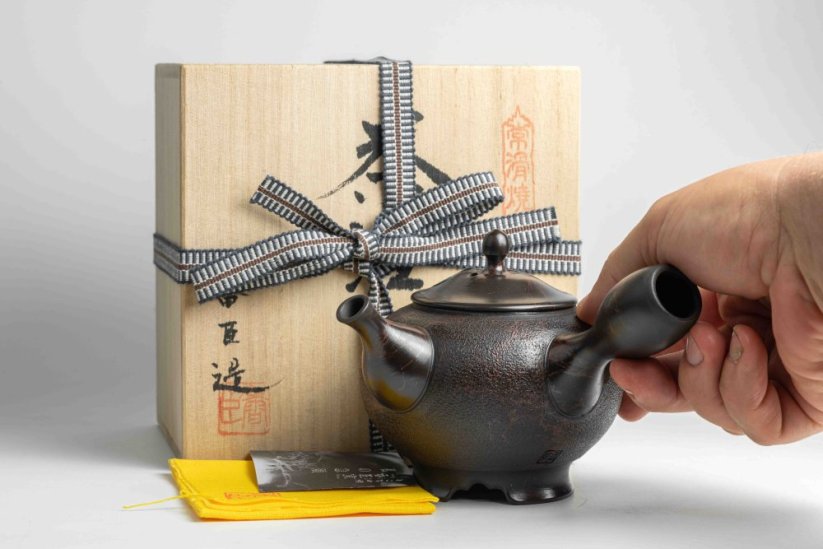 Koshin Marble Seaweed Kyusu - 300ml