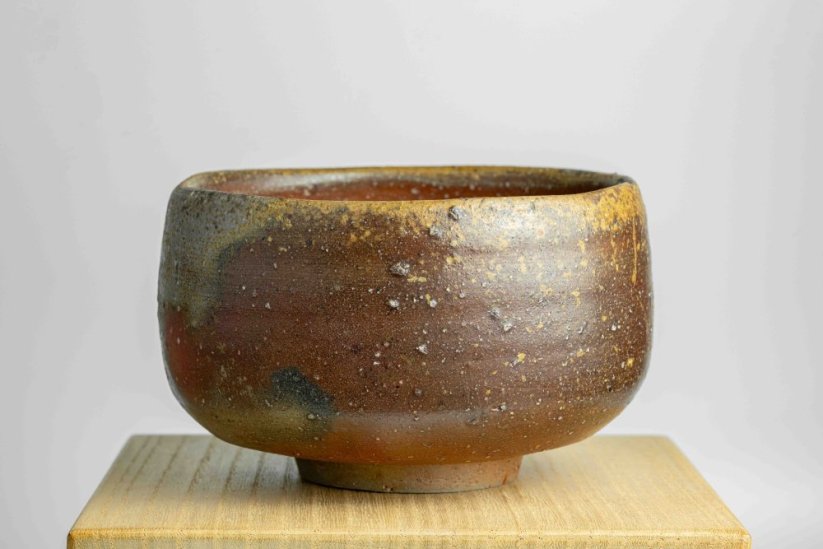 Matsuda Kazan IV Vintage Bizen-yaki Chawan