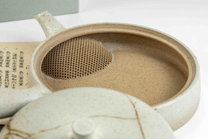 Jinshu Flat White Mogake Kyusu 80 ml