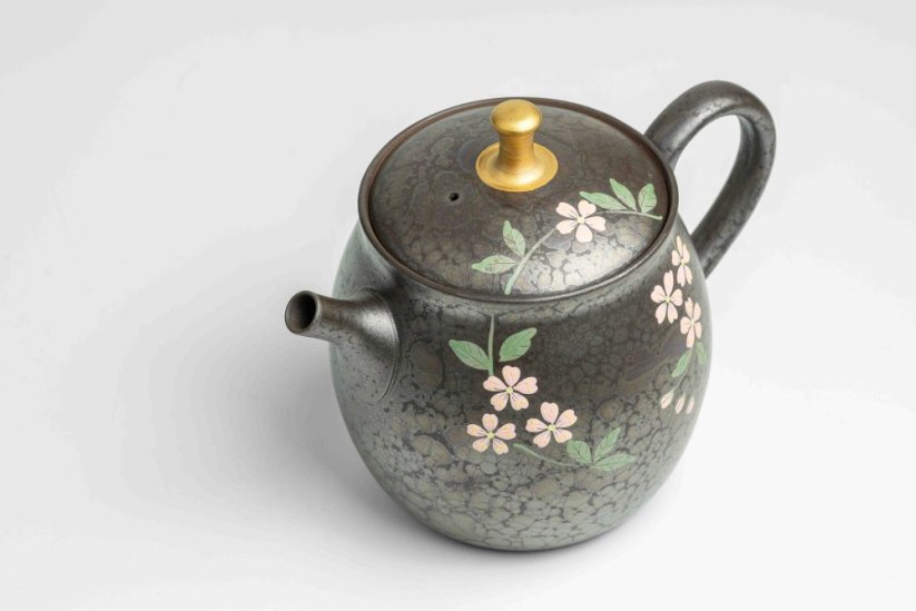 Shoryu Tenmoku Flower Teapot - 270ml
