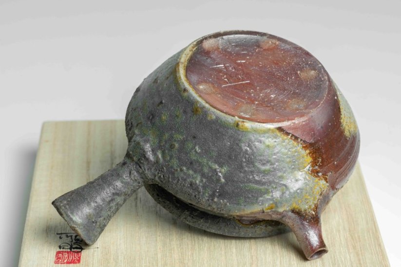 Masaaki Kobashi Bizen Yohen Gold Decorated Kyusu - 180ml