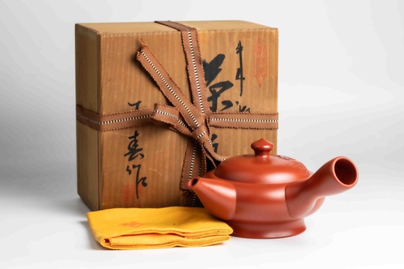 Vintage Gyokuharu Peony Kyusu - 170ml