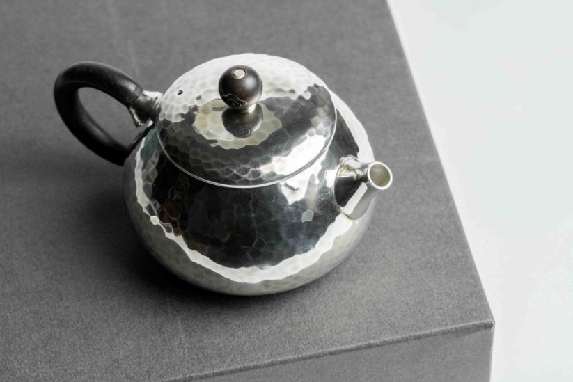 Pure Silver Hammered Tea Pot - 80ml