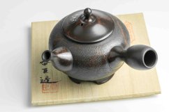 Koshin Marble Seaweed Kyusu - 300ml